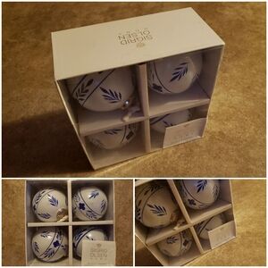 Sigrid Olsen White and Blue Decorative Ornaments
